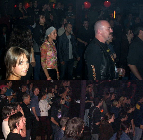 The crowd during the PTB-Teargas gig - Friday 26th March 2004 - Breakers Metal